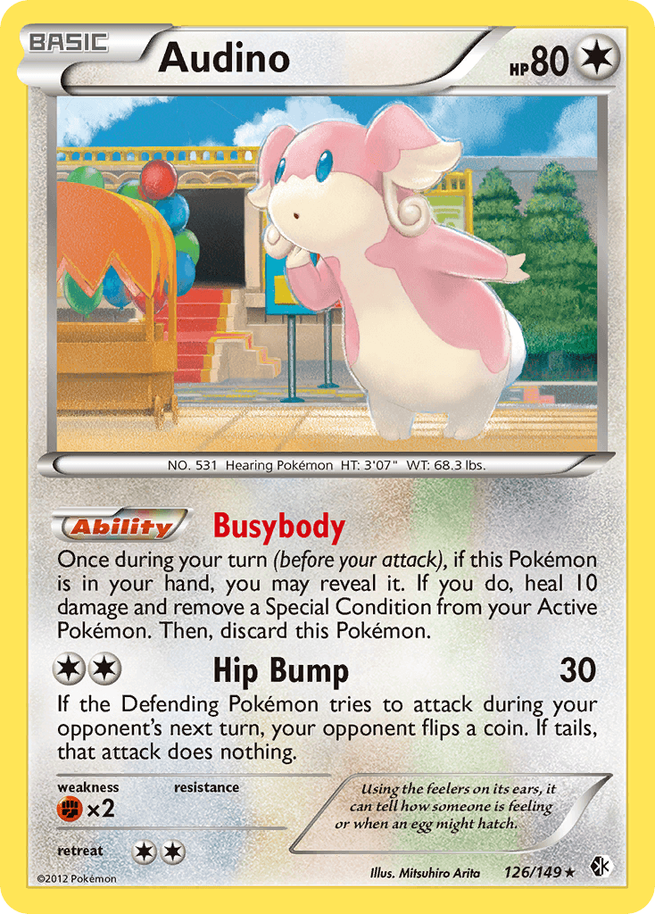 Audino Pokémon card