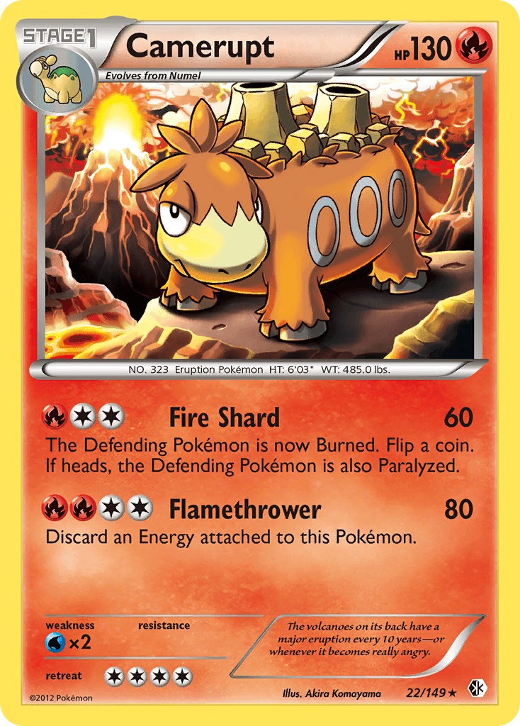 Camerupt Pokémon card