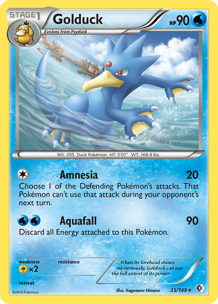 Golduck Pokémon card