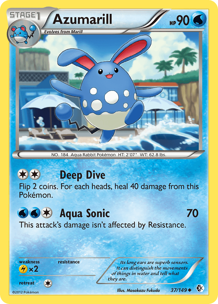 Azumarill Pokémon card