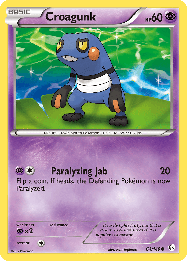 Croagunk Pokémon card