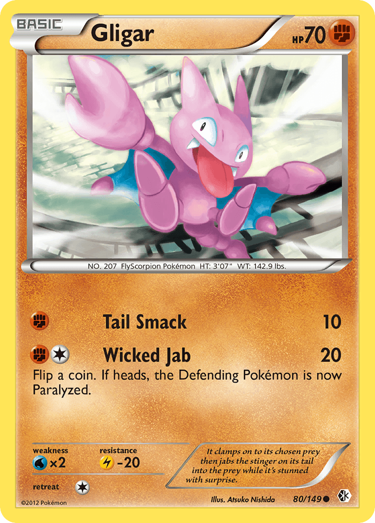 Gligar Pokémon card