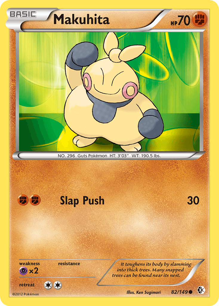 Makuhita Pokémon card