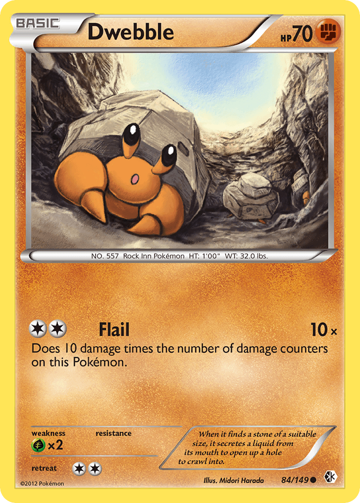 Dwebble Pokémon card