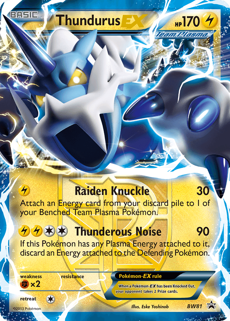 Thundurus-EX Pokémon card