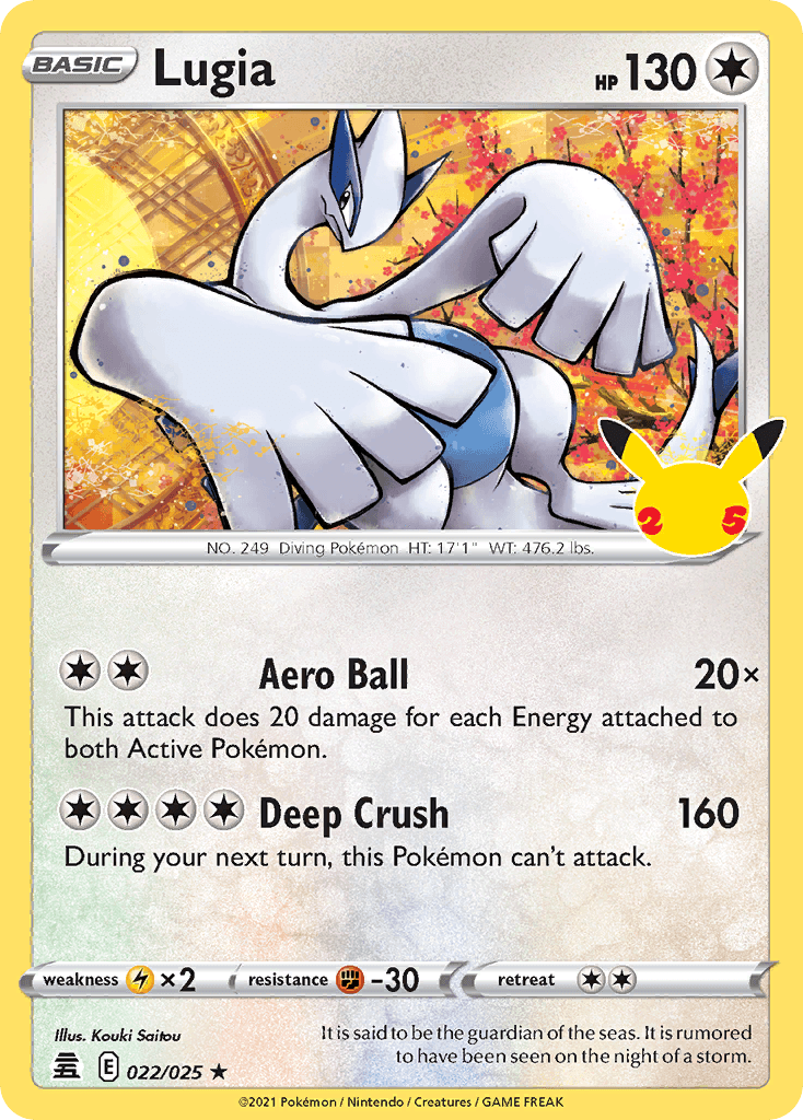 Lugia Pokémon card
