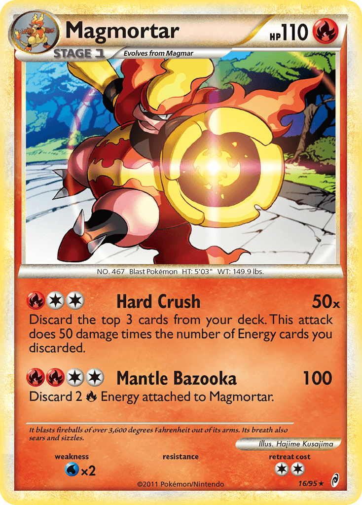 Magmortar Pokémon card
