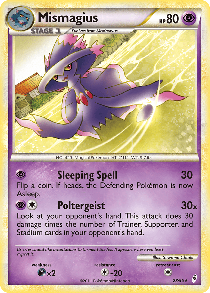 Mismagius Pokémon card