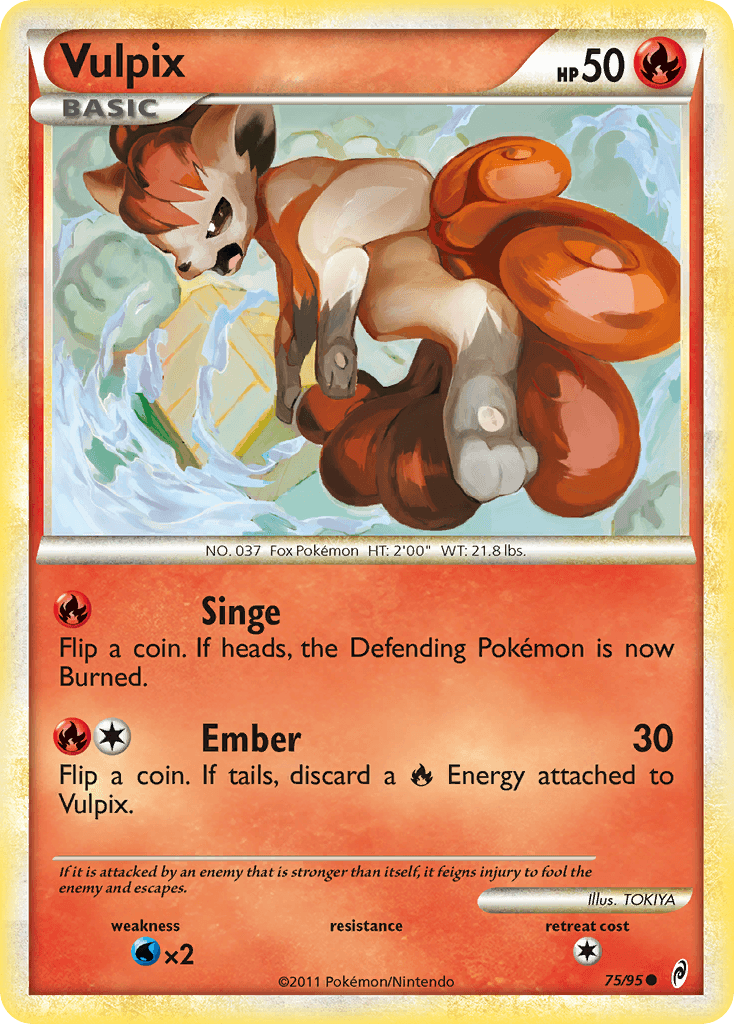 Vulpix Pokémon card