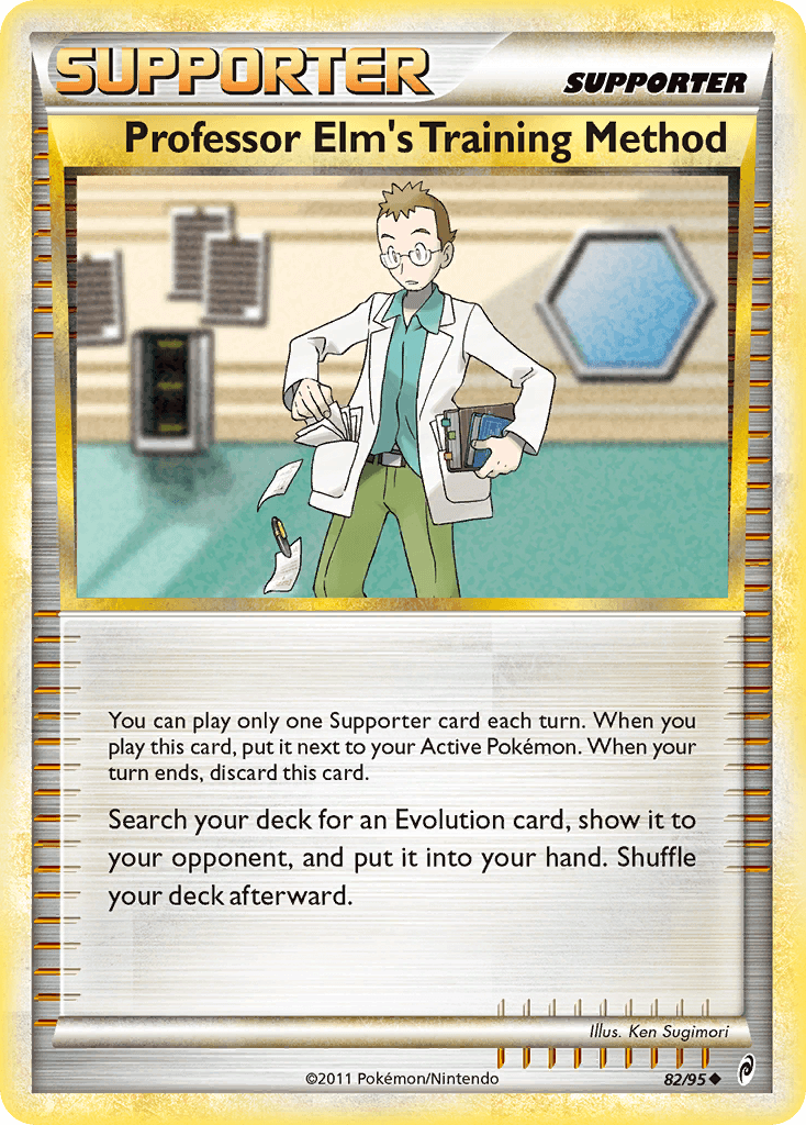 Professor Elm's Training Method Pokémon card