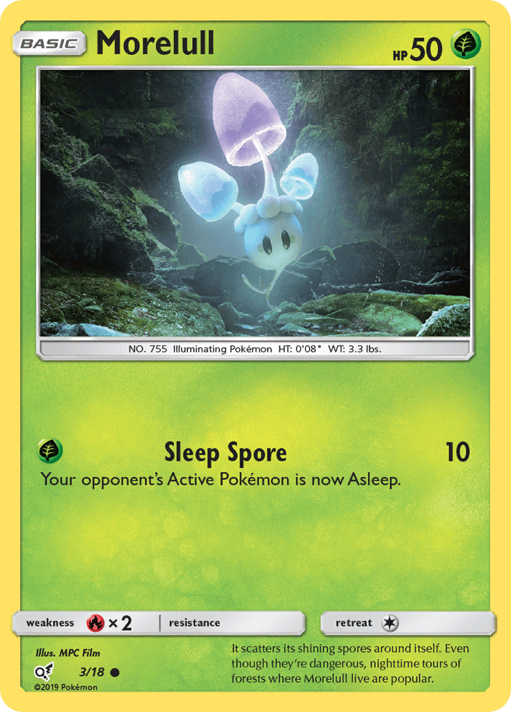 Morelull Pokémon card