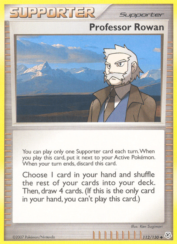Professor Rowan Pokémon card
