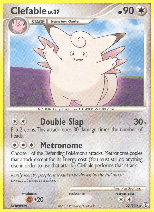 Clefable Pokémon card