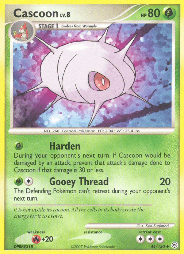 Cascoon Pokémon card
