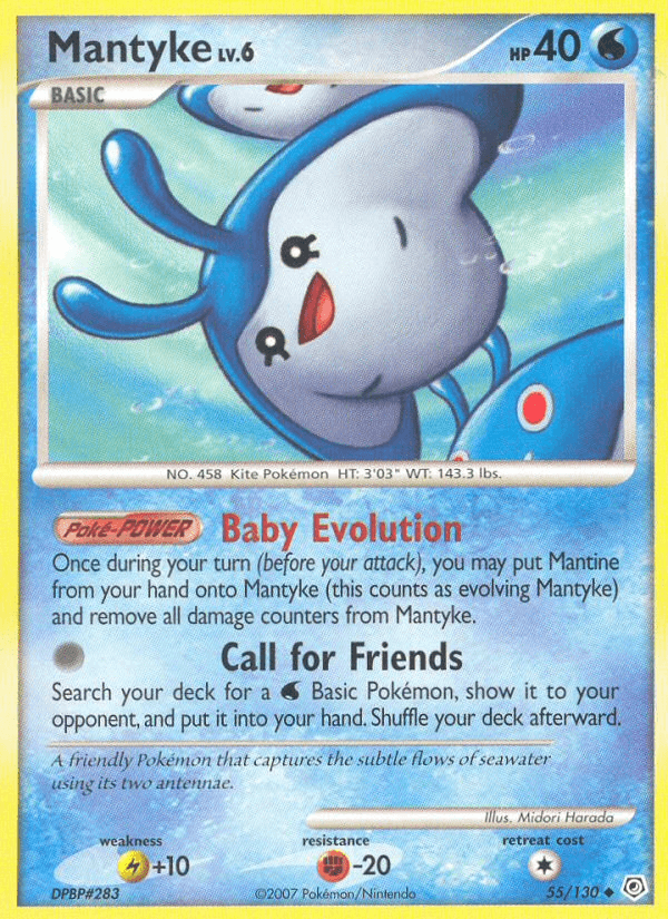 Mantyke Pokémon card