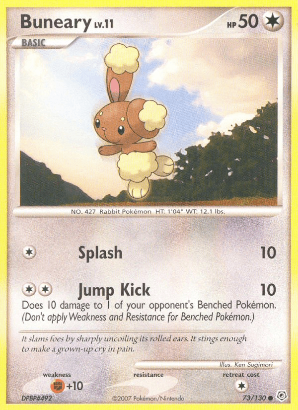 Buneary Pokémon card
