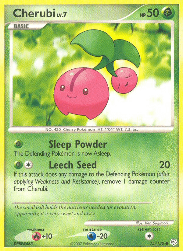 Cherubi Pokémon card