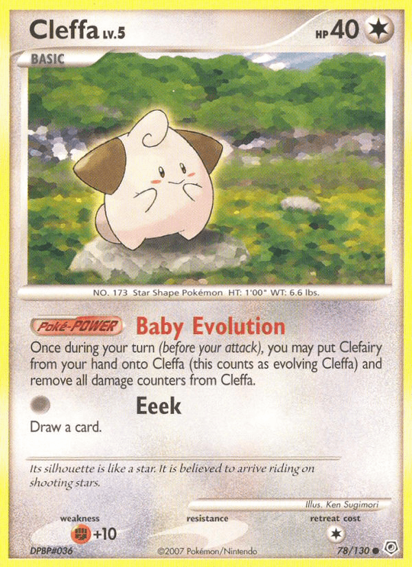 Cleffa Pokémon card