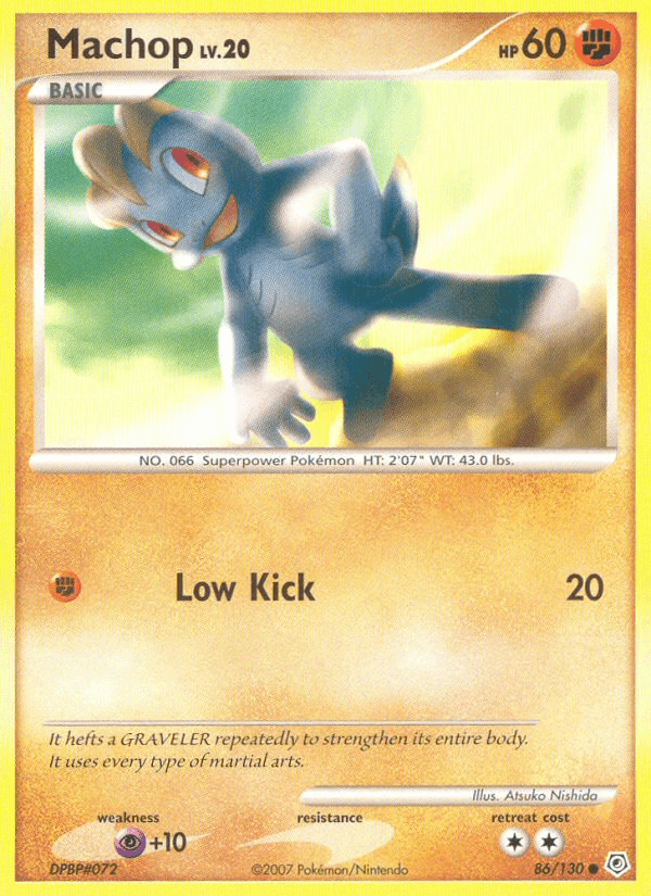 Machop Pokémon card