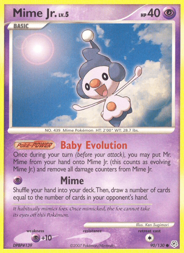 Mime Jr. Pokémon card