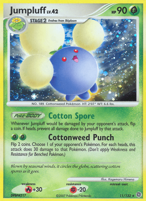 Jumpluff Pokémon card