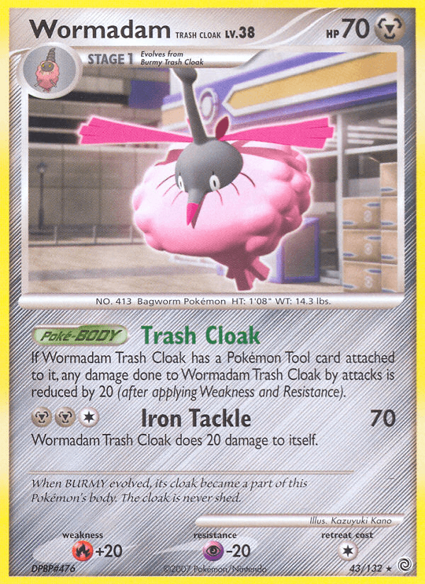 Wormadam Trash Cloak Pokémon card
