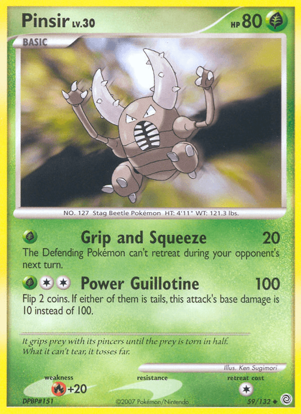 Pinsir Pokémon card