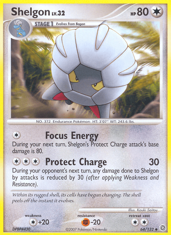 Shelgon Pokémon card