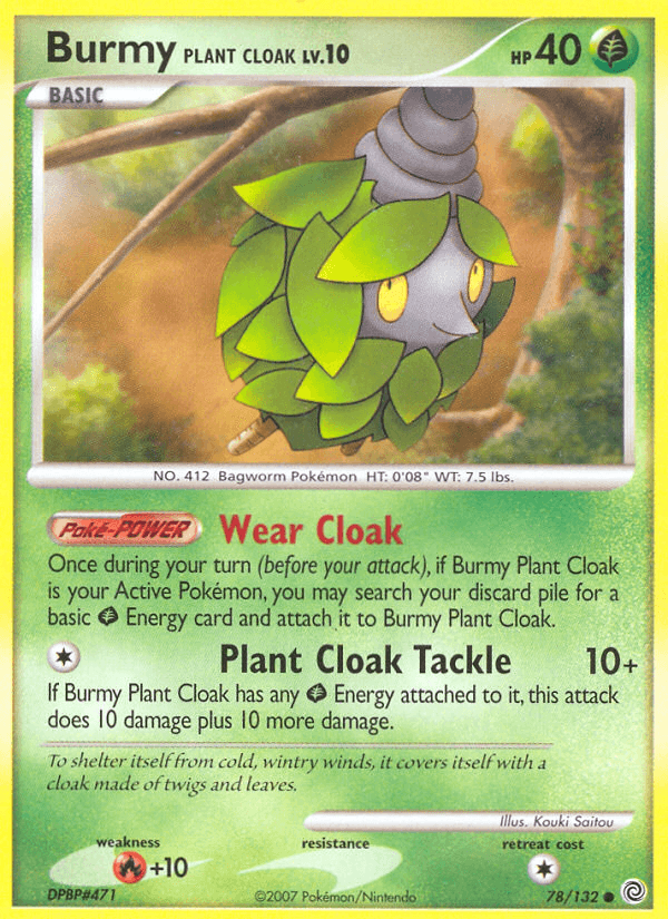 Burmy Plant Cloak Pokémon card