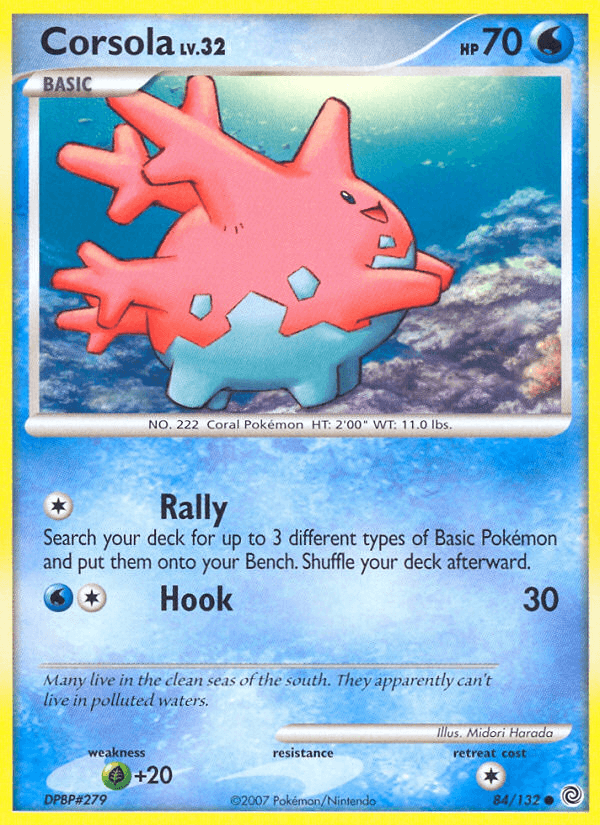 Corsola Pokémon card