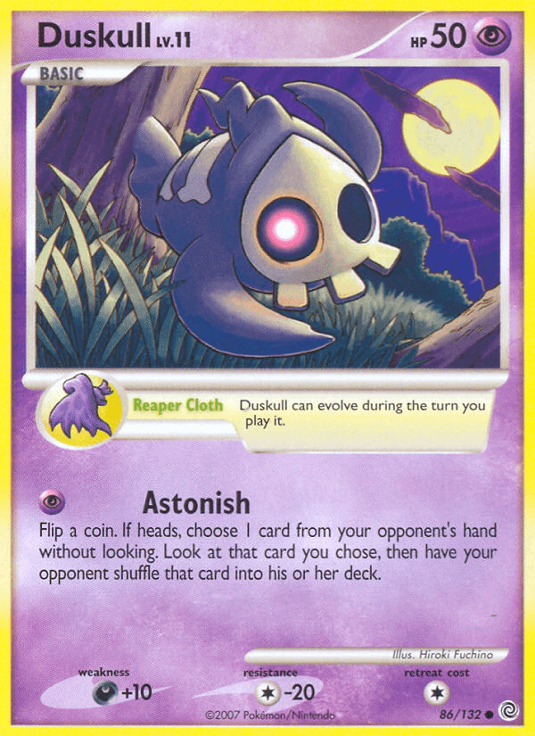 Duskull Pokémon card