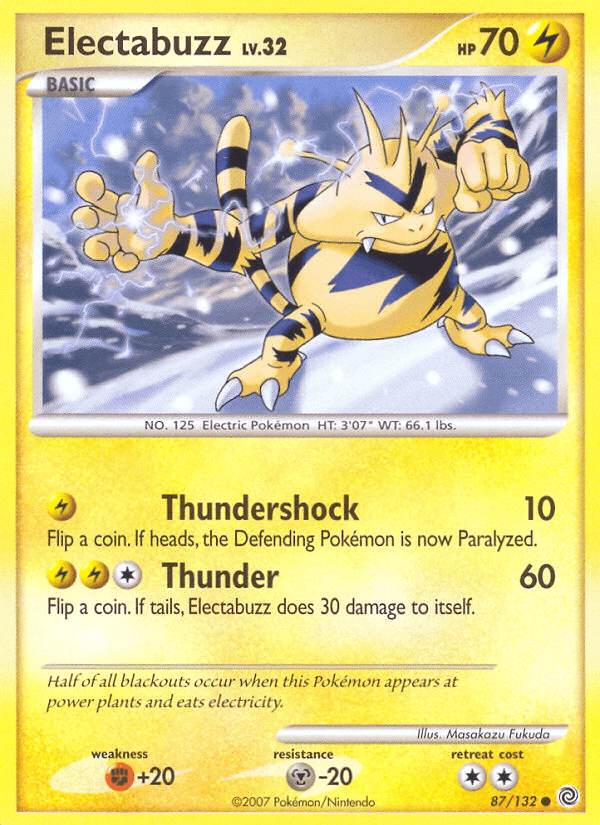 Electabuzz Pokémon card