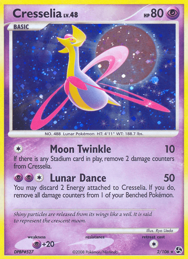 Cresselia Pokémon card