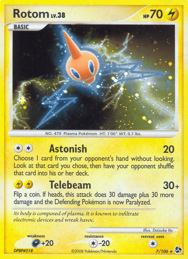 Rotom Pokémon card