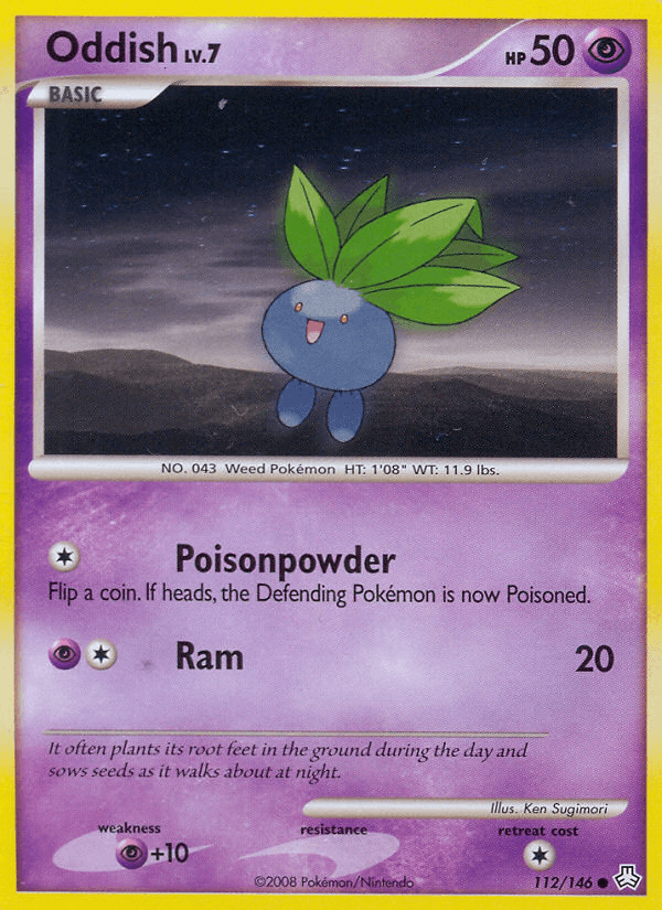 Oddish Pokémon card