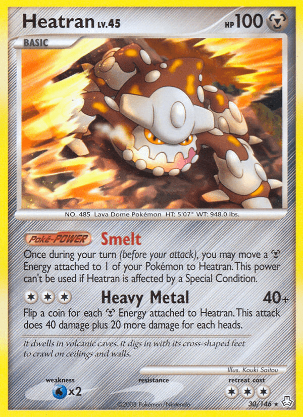Heatran Pokémon card