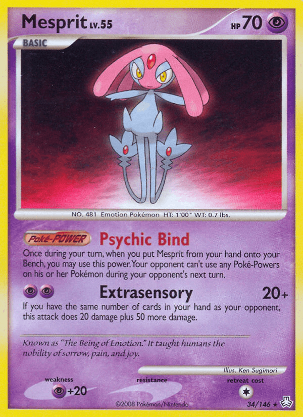Mesprit Pokémon card