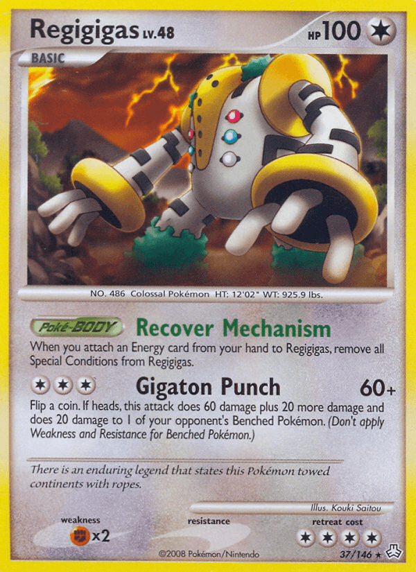Regigigas Pokémon card