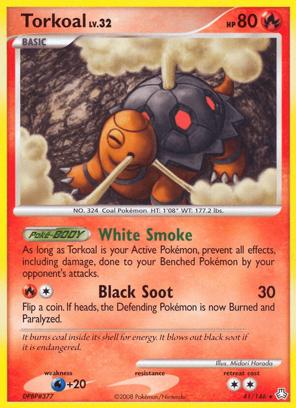 Torkoal Pokémon card