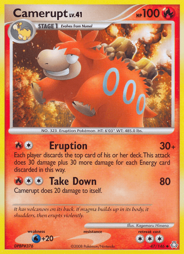 Camerupt Pokémon card