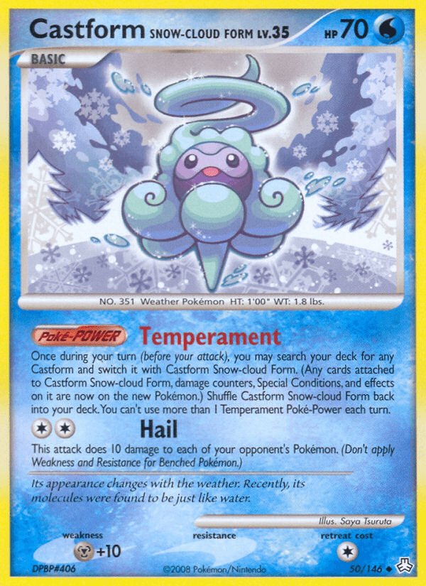 Castform Snow-Cloud Form Pokémon card