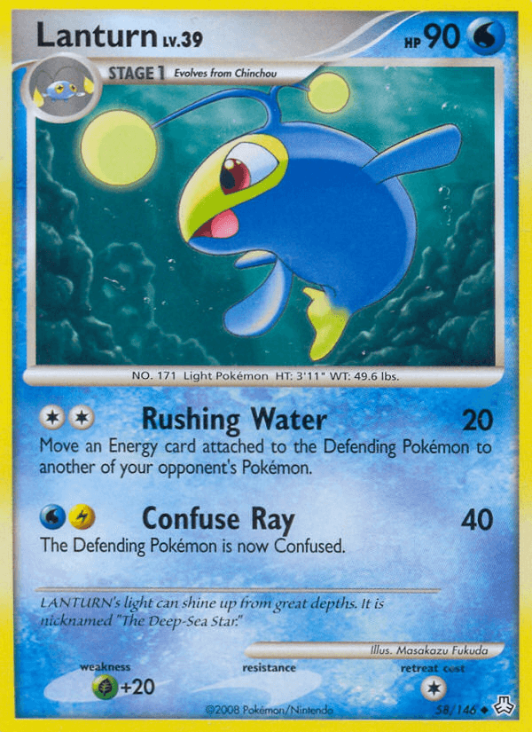 Lanturn Pokémon card