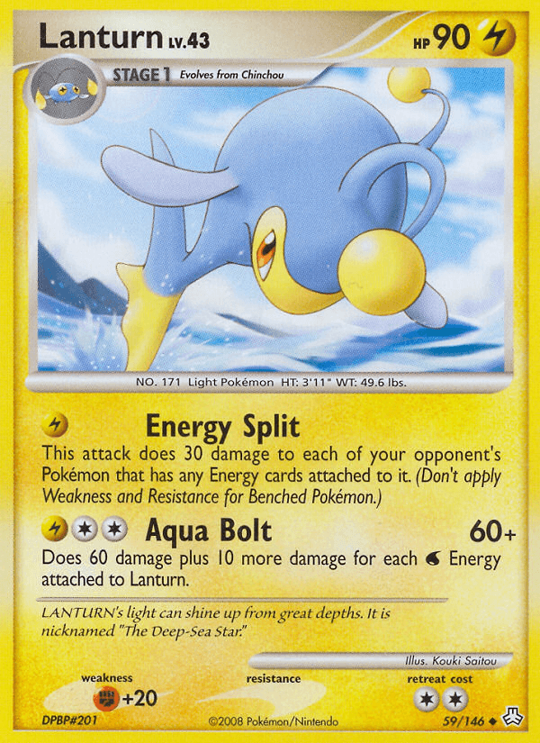 Lanturn Pokémon card