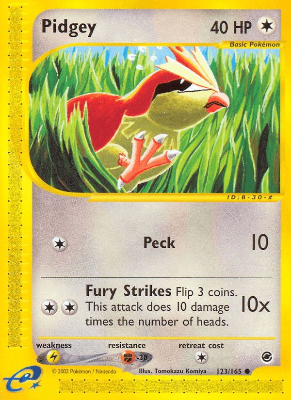 Pidgey Pokémon card