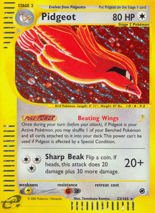 Pidgeot Pokémon card