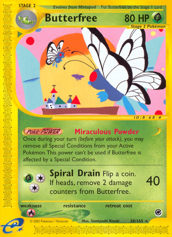 Butterfree Pokémon card