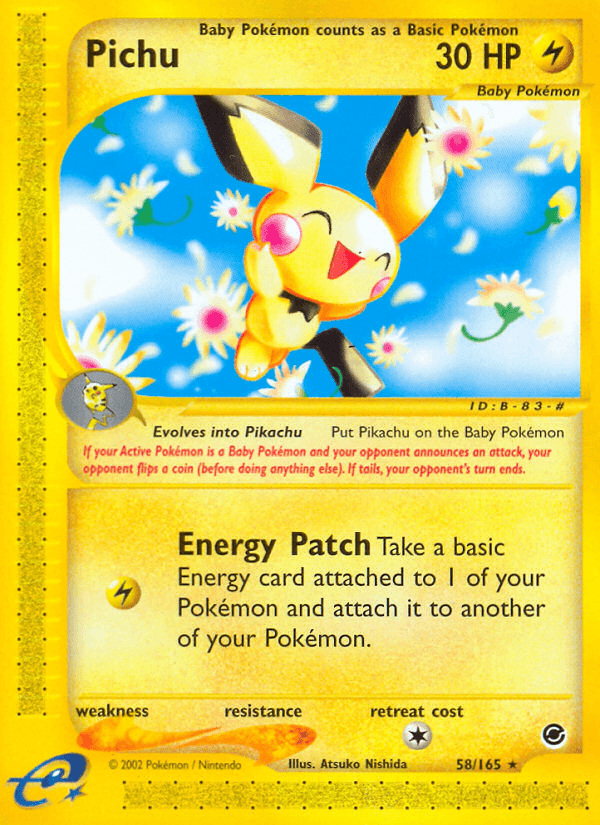 Pichu Pokémon card