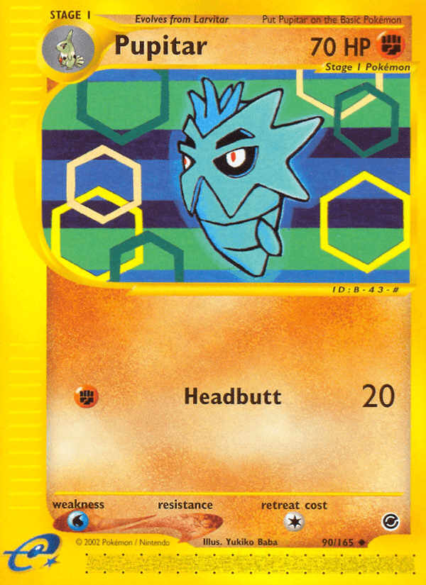 Pupitar Pokémon card