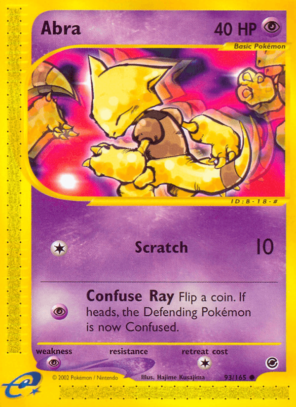 Abra Pokémon card