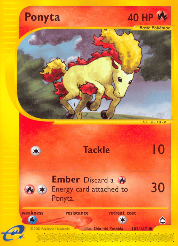 Ponyta Pokémon card